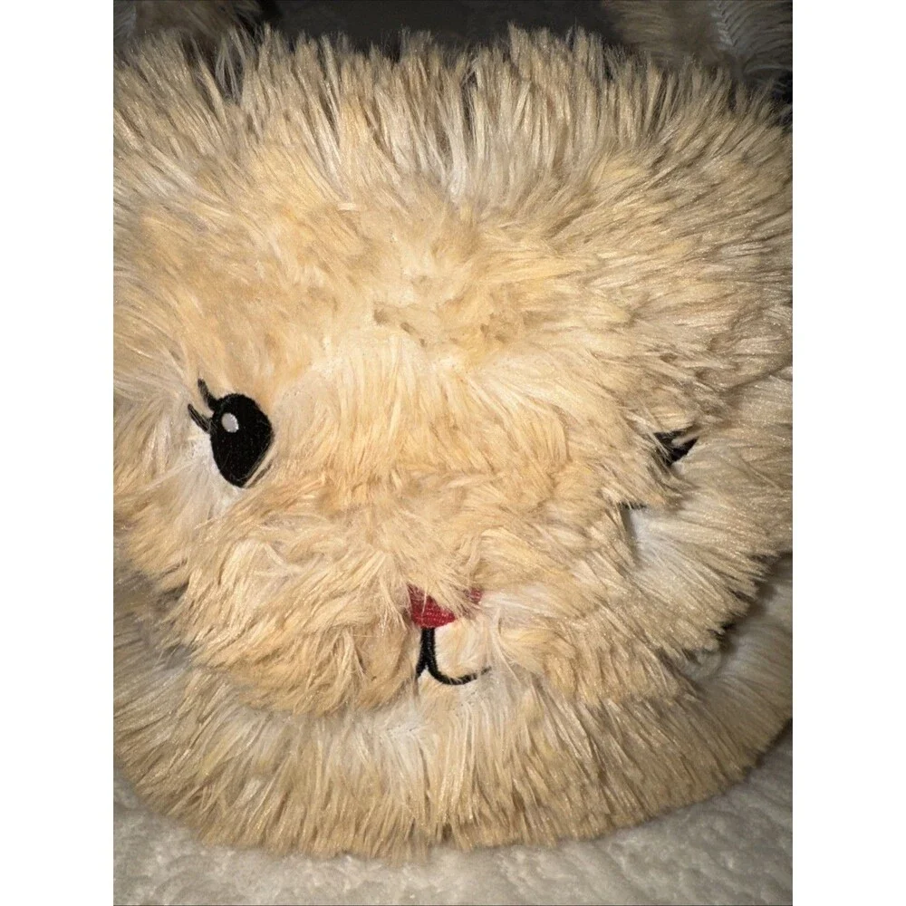 Easter Basket Plush Soft Bunny Rabbit MTY International Co  8” Diameter Tan